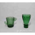 Vintage Green Cactus Shot Glass